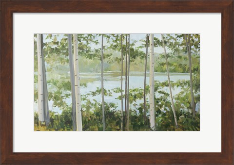 Framed Birch Lake Print