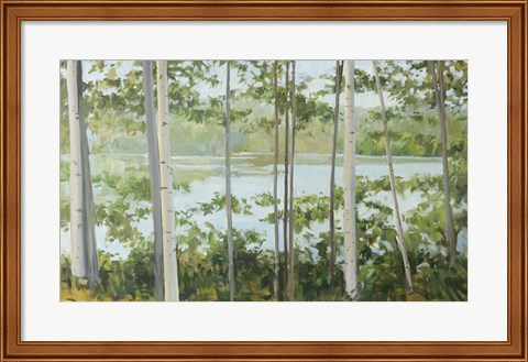 Framed Birch Lake Print