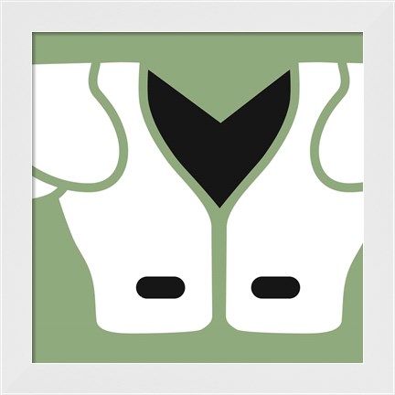 Framed Football Close-ups - Shoulder Pads Print