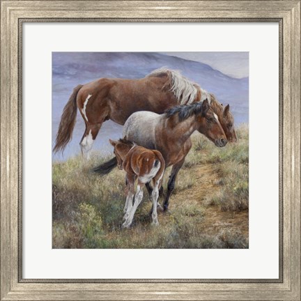 Framed Family Ties the American Mustang Print