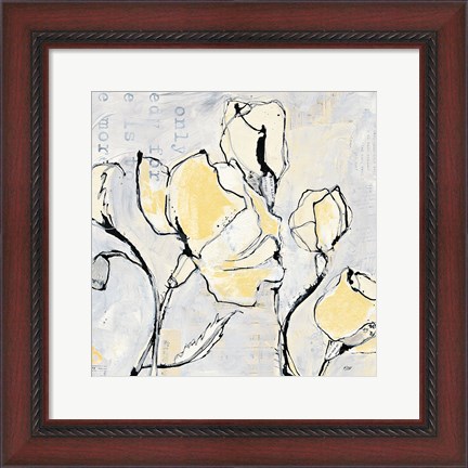 Framed 16 Again II with Yellow Print