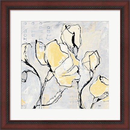 Framed 16 Again II with Yellow Print