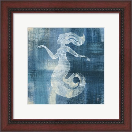 Framed Batik Seas IV Print