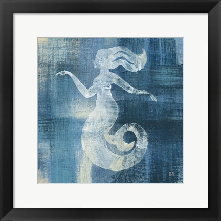 Framed Batik Seas IV Print