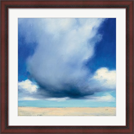 Framed Beach Clouds I Print
