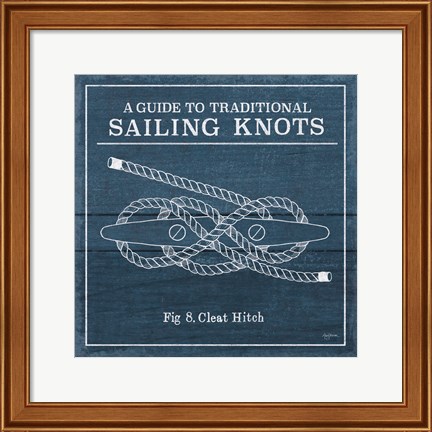 Framed Vintage Sailing Knots VII Print