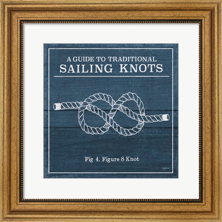 Framed Vintage Sailing Knots IV Print