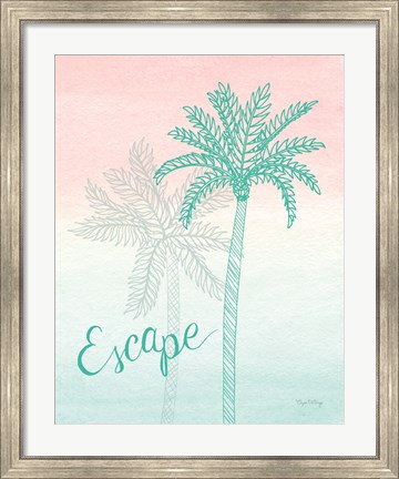 Framed Sunset Palms IV Print