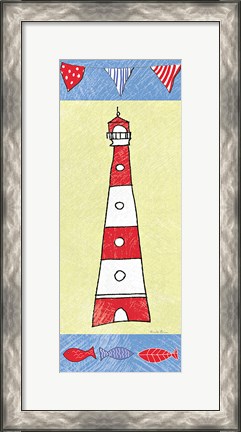Framed Coastal Lighthouse I Print