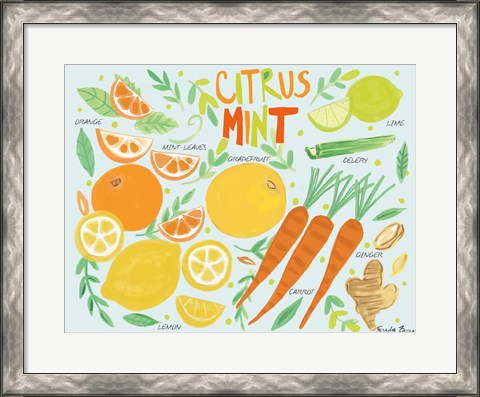 Framed Fruity Smoothie IV Print