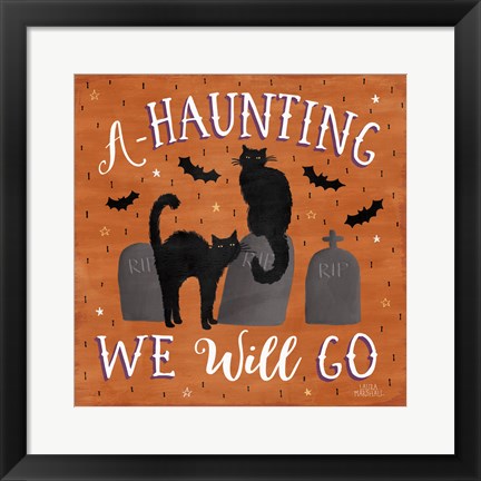 Framed Haunted Halloween V Print