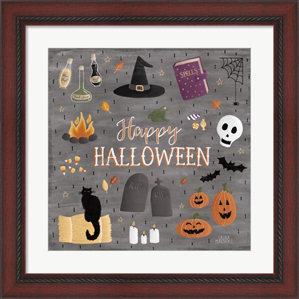 Framed Haunted Halloween II Print