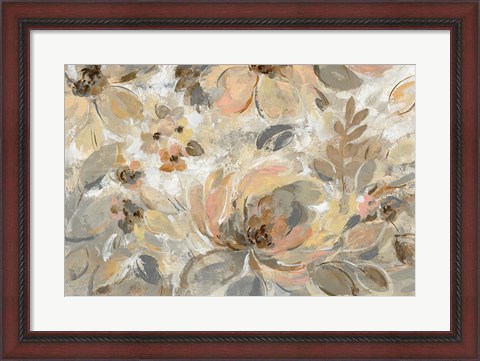 Framed Ivory Floral Print