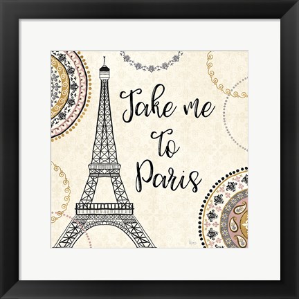 Framed Romance in Paris I Print