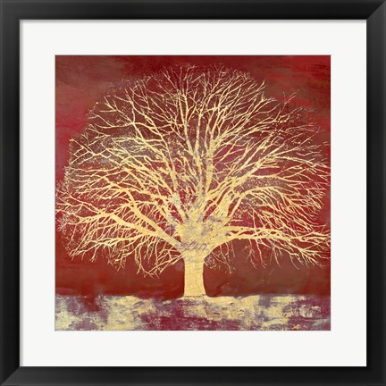 Framed Crimson Oak Print