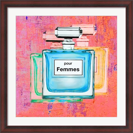 Framed Pour Femmes III Print