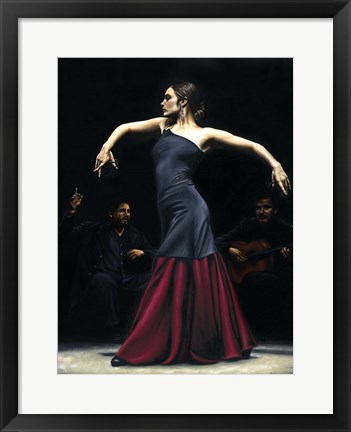 Framed Encantado por Flamenco Print