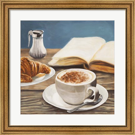 Framed Cappuccino &amp; Book Print
