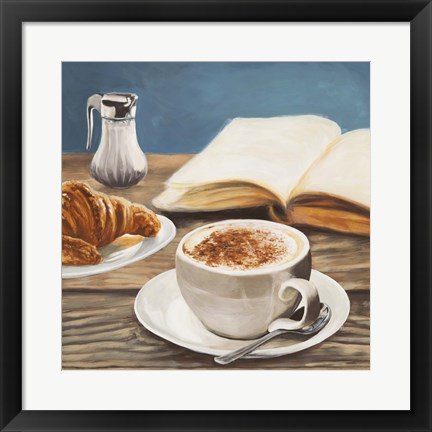 Framed Cappuccino &amp; Book Print