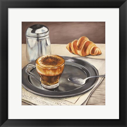 Framed Espresso &amp; News Print