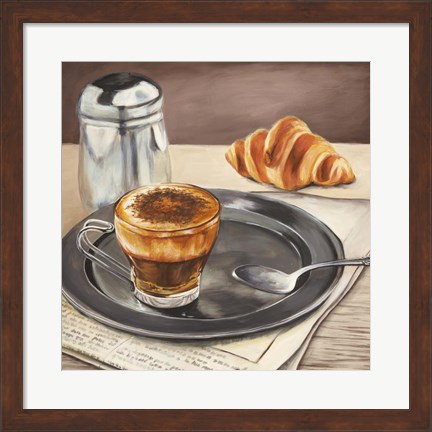 Framed Espresso &amp; News Print