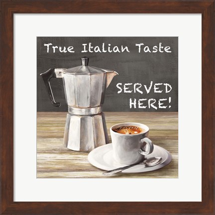 Framed True Italian Taste Print