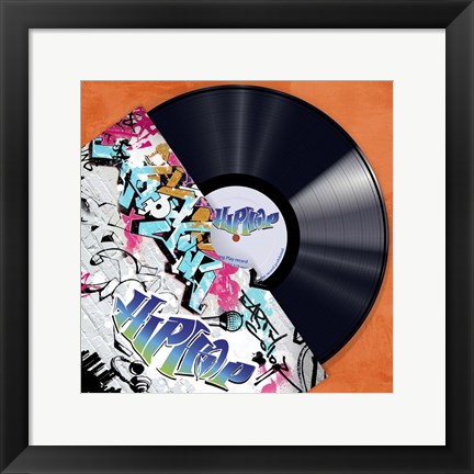 Framed Vinyl Club, Hip Hop Print