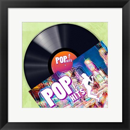 Framed Vinyl Club, Pop Print