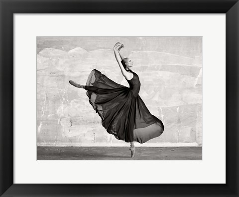 Framed Ballerina Dancing Print