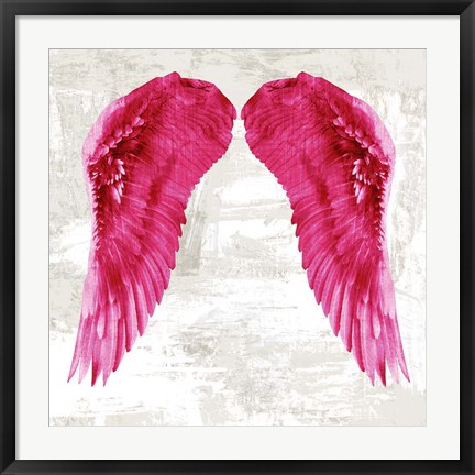 Framed Angel Wings III Print