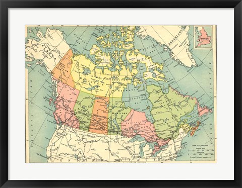 Framed Dominion Of Canada Print