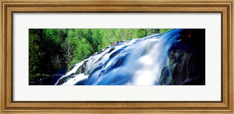 Framed Waterfall in a Forest, Bond Falls, Michigan Print