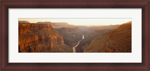 Framed River passing through Toroweap Point, Grand Canyon National Park, Arizona Print