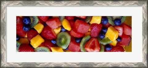 Framed Close-up of Fruit Salad Print
