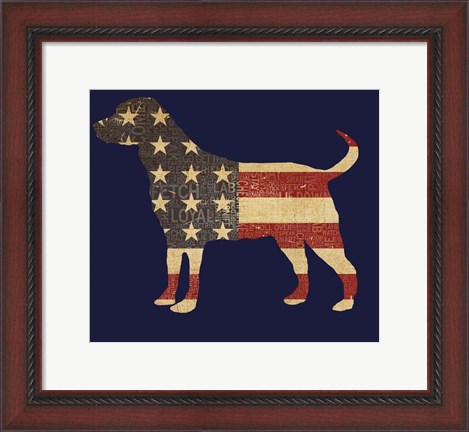 Framed American Dog Print