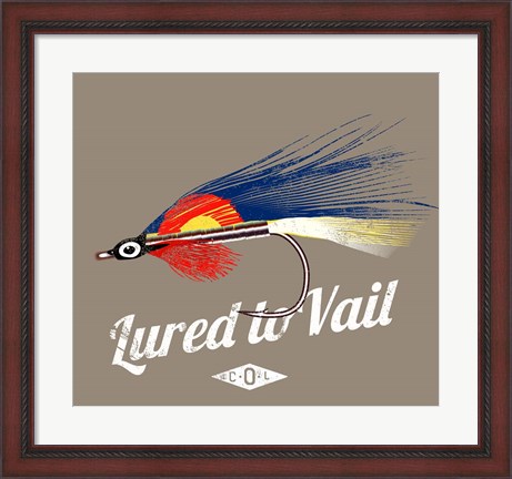 Framed Lured to Vail Print