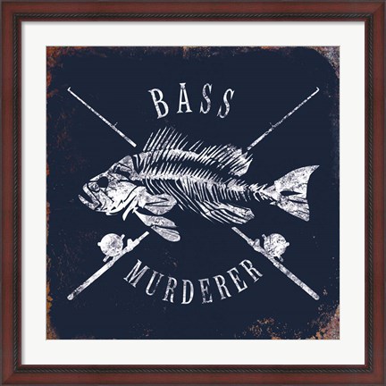 Framed Bass Murderer Print