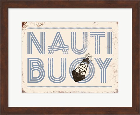 Framed Nauti Buoy Print