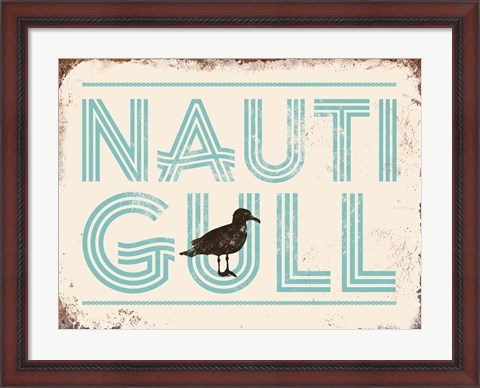 Framed Nauti Gull Print