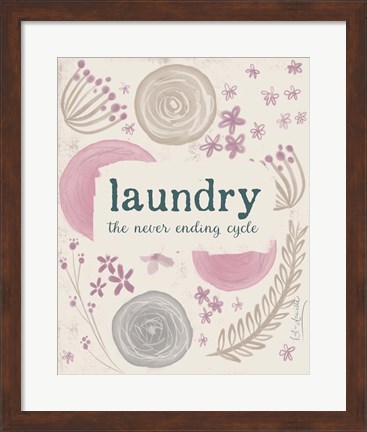 Framed Laundry III Print