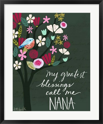 Framed Nana Print