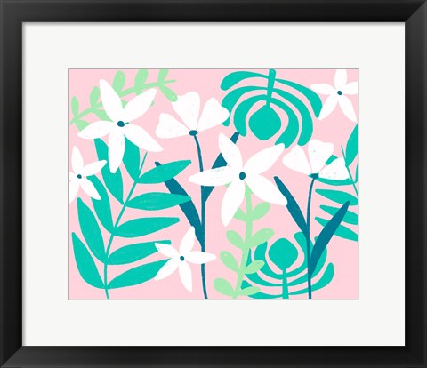 Framed Tropical Leaves Print