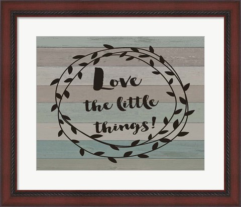 Framed Rustic Love the Journey Script Print