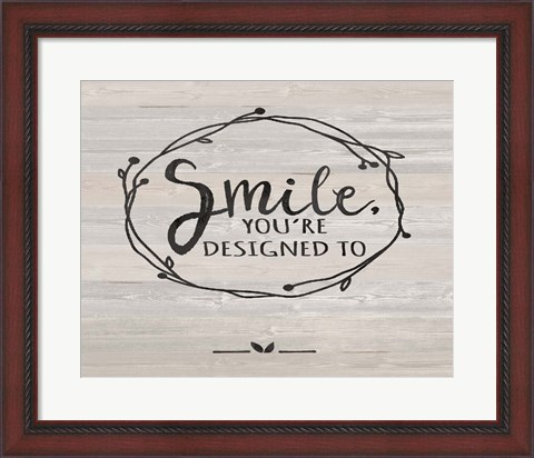 Framed Smile Print