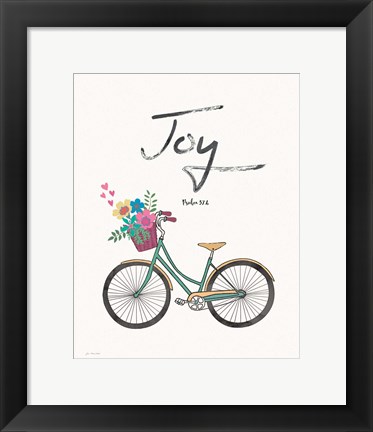 Framed Joy (bike) Print