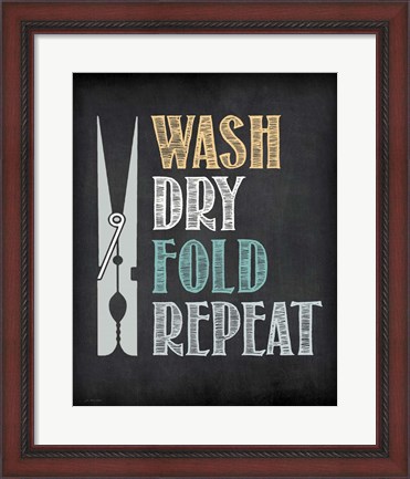 Framed Clothes Pin Print