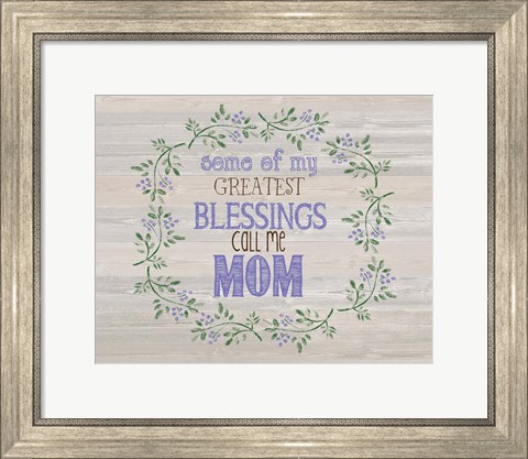 Framed Mom&#39;s Blessings Print