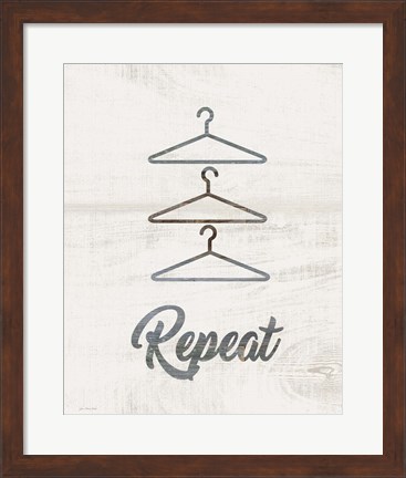 Framed Barnwood Repeat Print