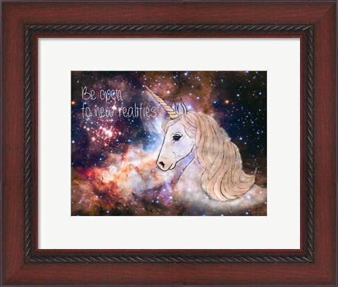 Framed Be Open to New Realities Print