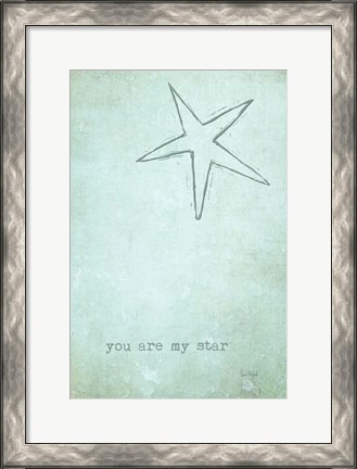 Framed You Are My Star Print